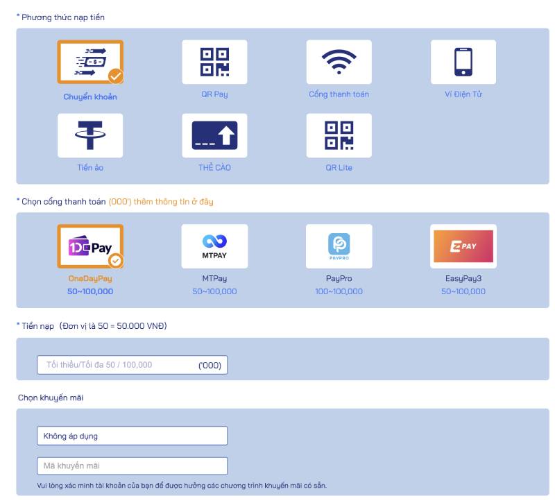 Hướng Dẫn Nạp Tiền Bong88 Bằng Nhiều Phương Thức 2 Sử dụng chuyển khoản ngân hàng để nạp