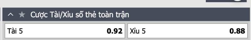 Phân Tích Kèo Thẻ Phạt Và Chiến Lược Chơi Hiệu Quả 3 Kèo tài xỉu thẻ phạt