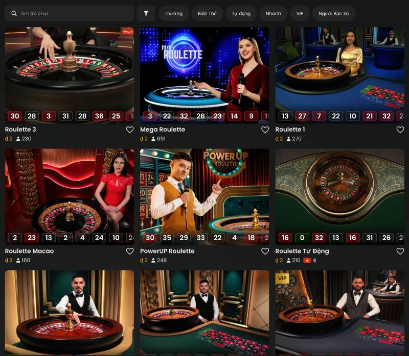 Cách Chơi Roulette Luôn Thắng Tại Bong88 3 Các loại bàn Roulette tại bong88